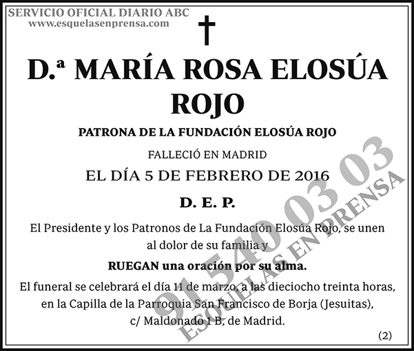 María Rosa Elosúa Rojo